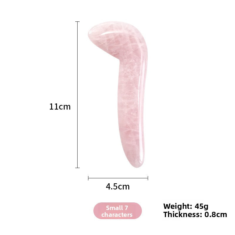 Rose Quartz Gua Sha Facial Massager Tools