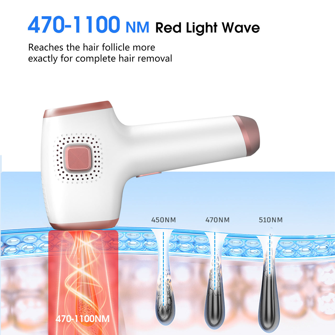 IPL Hair Removal Device with Ice Cooling
