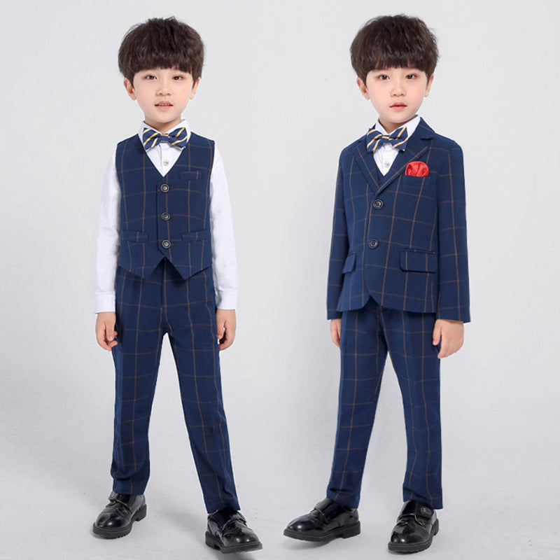 Boys Plaid Suit