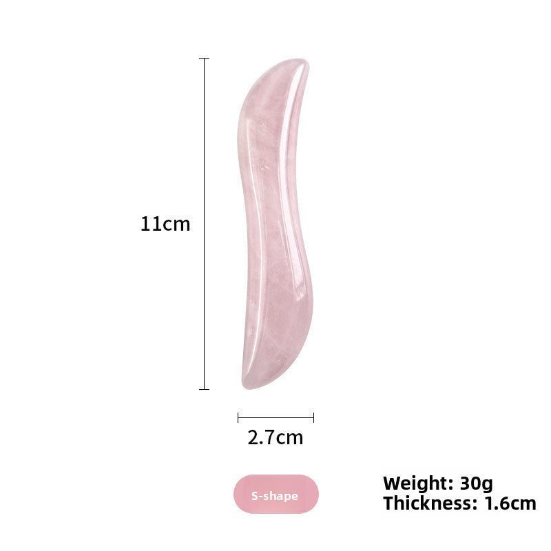 Rose Quartz Gua Sha Facial Massager Tools