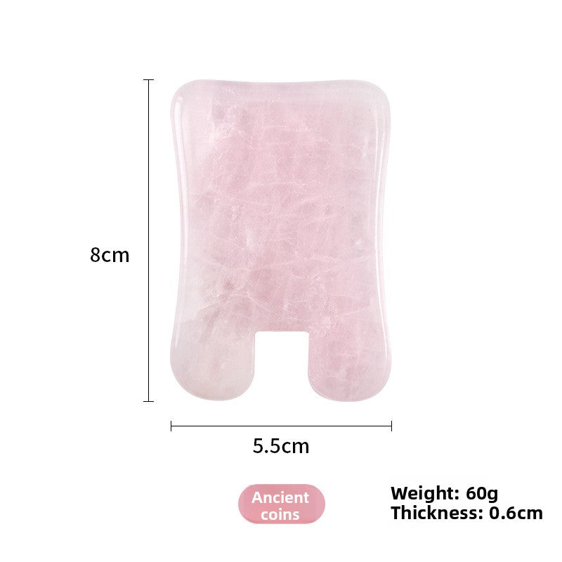 Rose Quartz Gua Sha Facial Massager Tools
