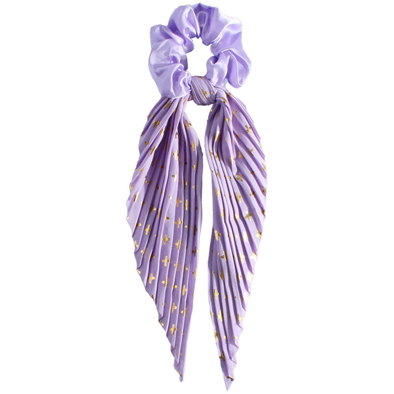 Handmade Creased Bow Hair Tie