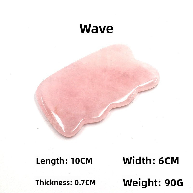 Rose Quartz Gua Sha Facial Massager Tools