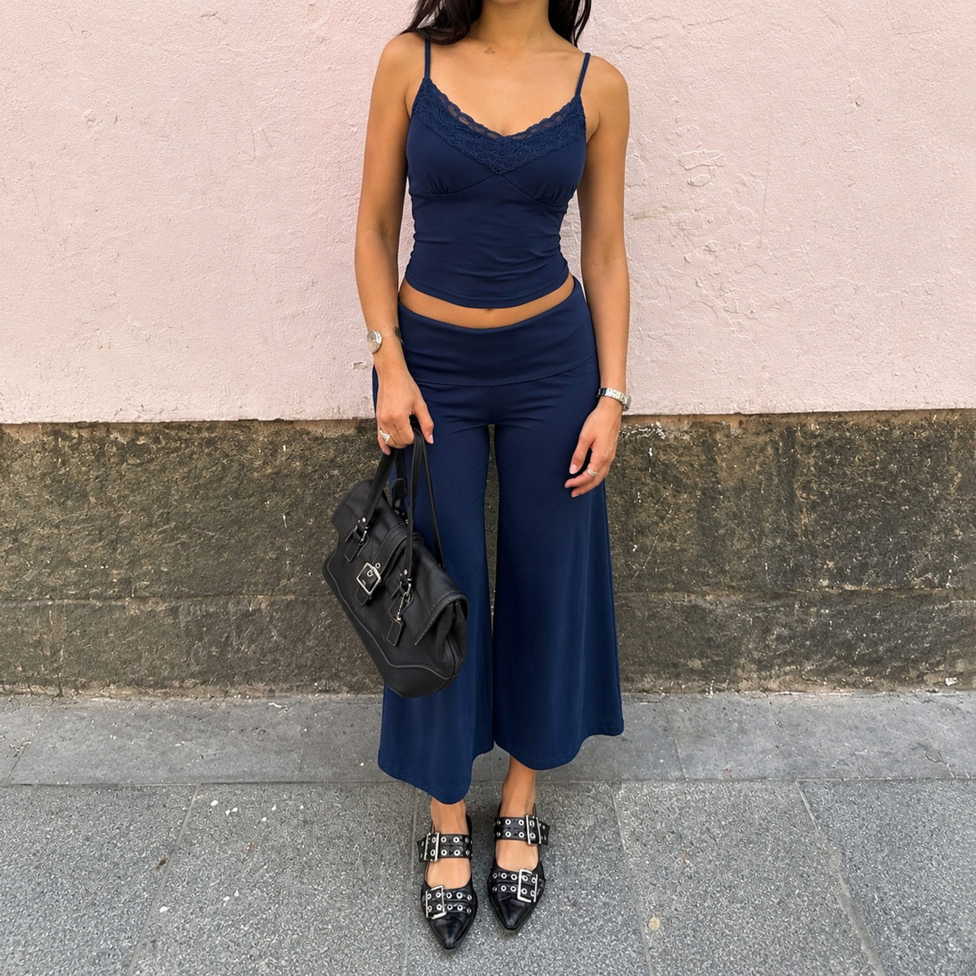 Sleeveless Low Waist Shorts Set