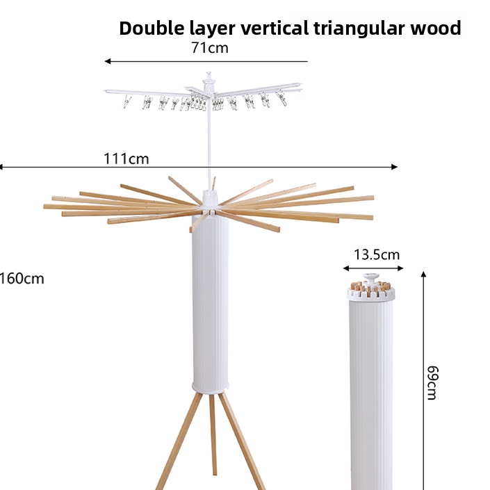 Freestanding Folding Clothes Drying Rack