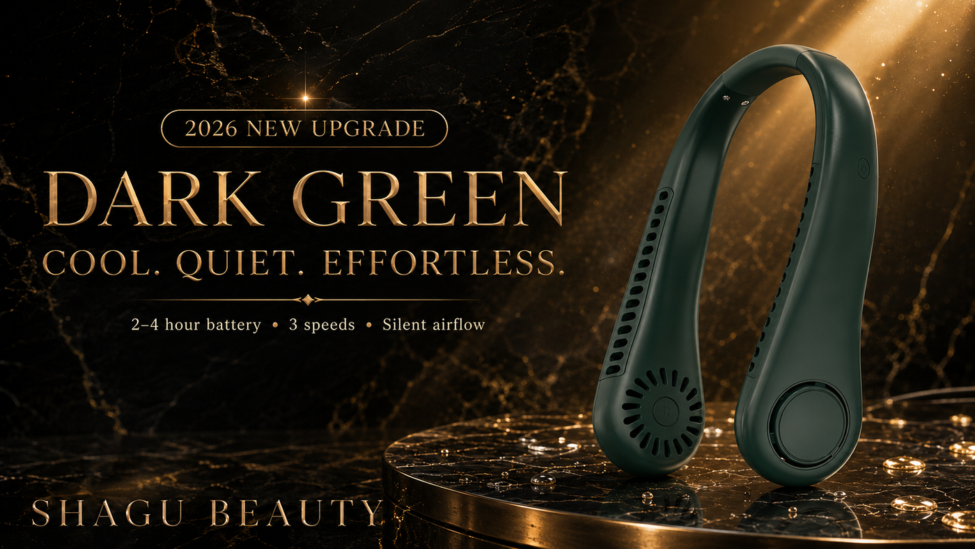Bladeless Rechargeable Neck Fan with Digital Display