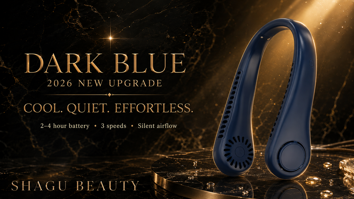 Bladeless Rechargeable Neck Fan with Digital Display