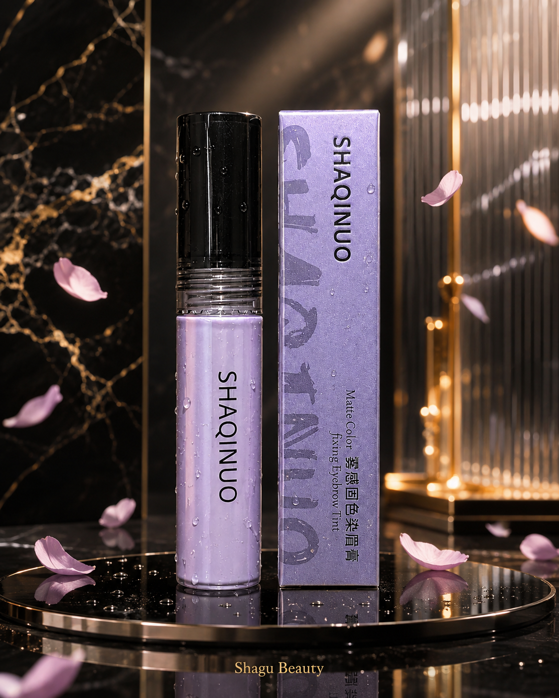 Shaqinuo Misty Finish Eyebrow Gel Korean Style Light Eyebrow Wild Eyebrow Waterproof Korean Makeup Cross-Border Beauty Light Brown Eyebrow Gel