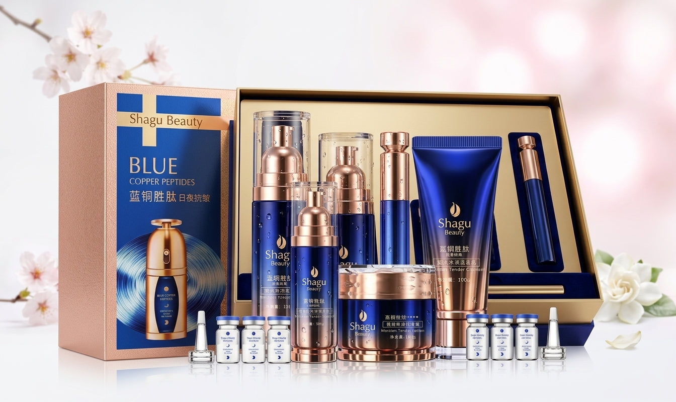 Blue Copper Peptide Anti-Wrinkle Skincare Set