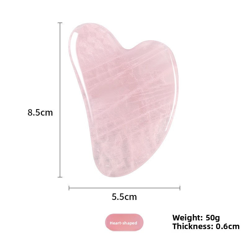 Rose Quartz Gua Sha Facial Massager Tools