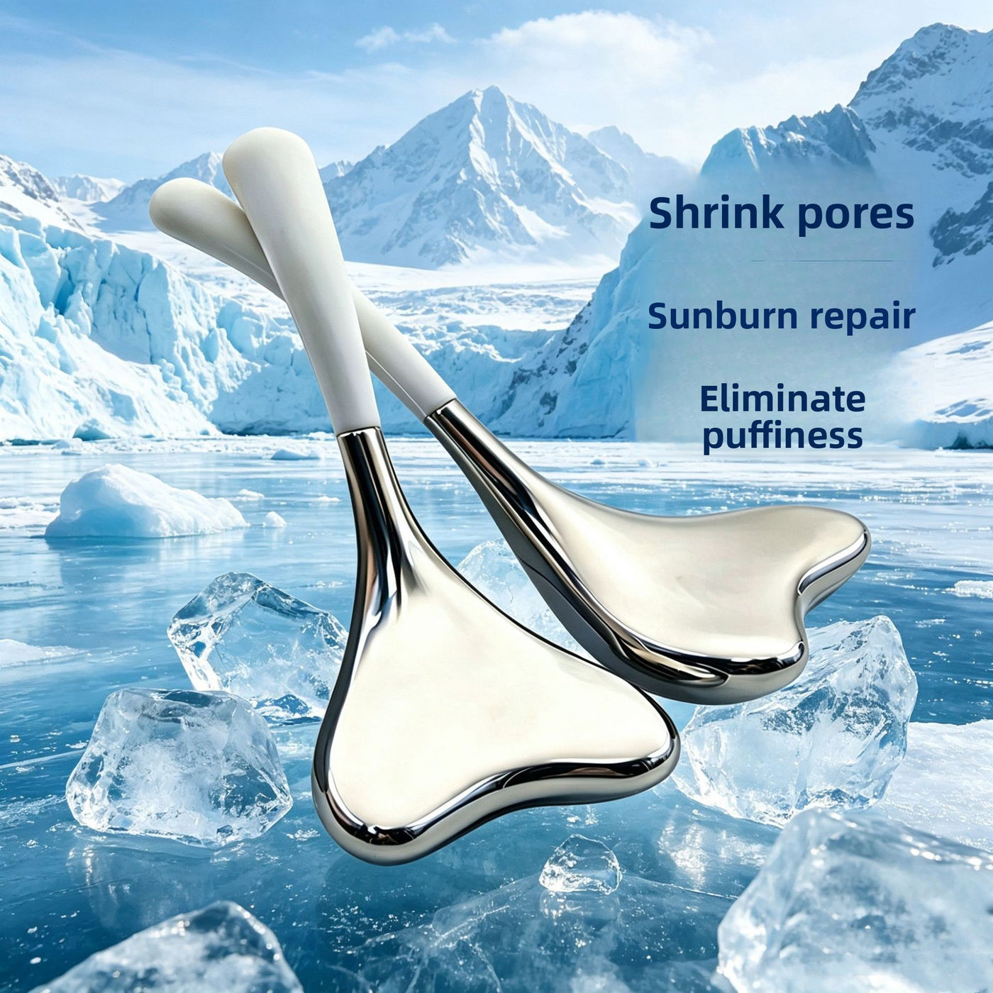 Ice Spoon for Massage and Care of the Face and Eyes