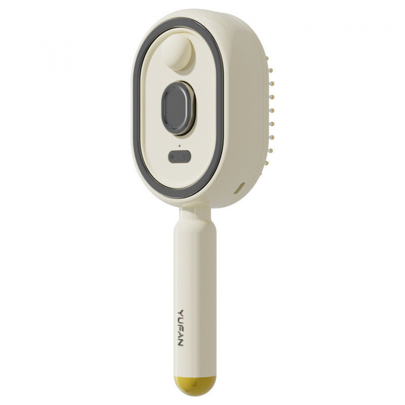 Electric Mist Massage Hair Comb with Red Light and Self-Cleaning